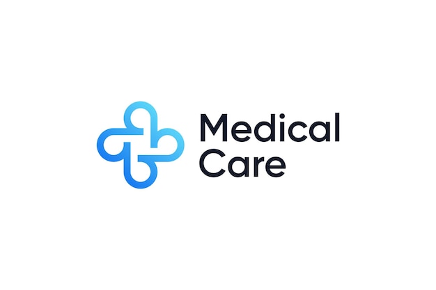Vector medisch kruis creatief logo-ontwerp