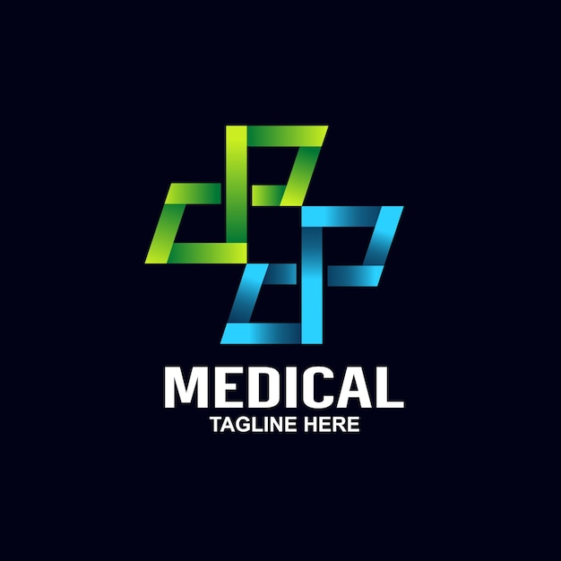 Medisch kruis logo ontwerp