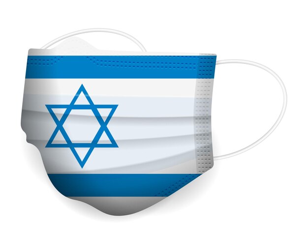 Medisch masker Israël vlag