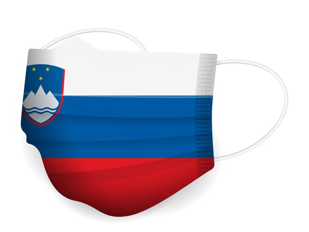 Medisch masker Slovenië vlag