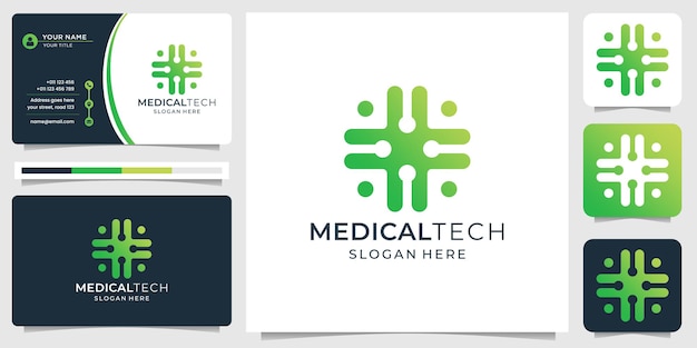 Medisch tech logo ontwerp