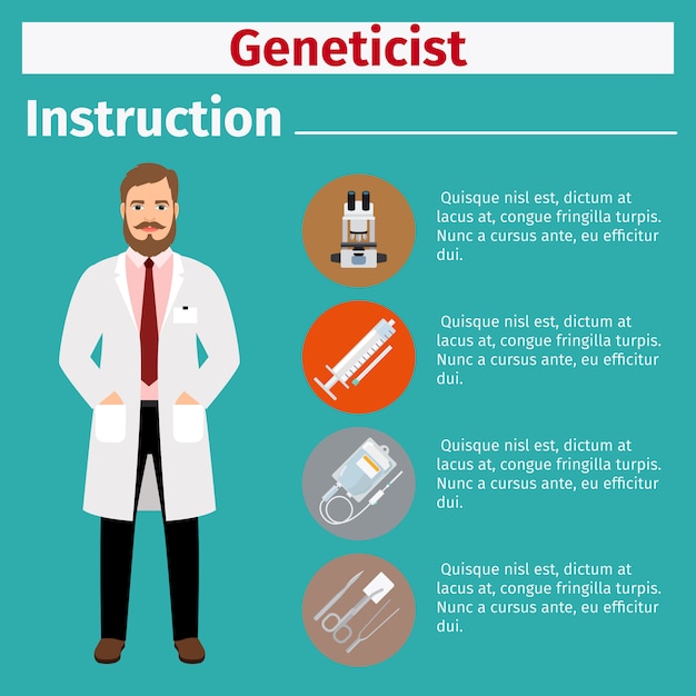 Medische apparatuur instructie voor geneticus