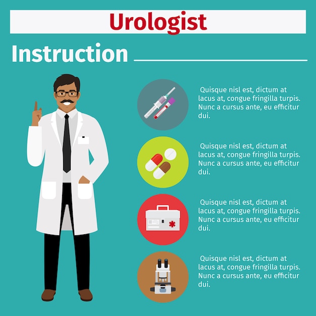 Medische apparatuurinstructie voor uroloog