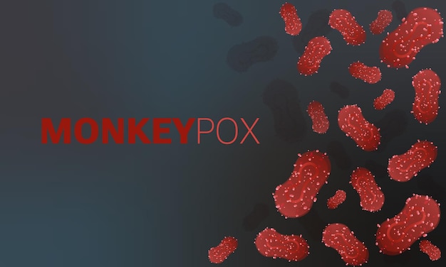 Medische banner voor uitbraak van Monkeypox-virus