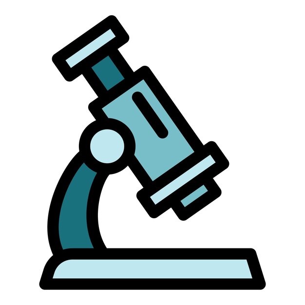 Medische microscoop pictogram Overzicht medische microscoop vector pictogram voor webdesign geïsoleerd op een witte achtergrond