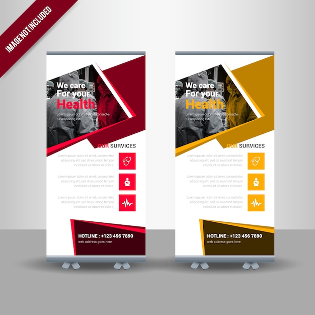 Vector medische roll-up banner