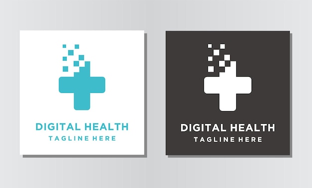 Medische technologie moderne minimalistische logo-ontwerpinspiratie