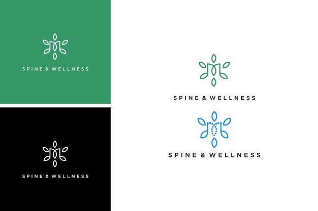 medische wervelkolom wellness logo ontwerp. DNA genetische molecuul vector template. letter m logo