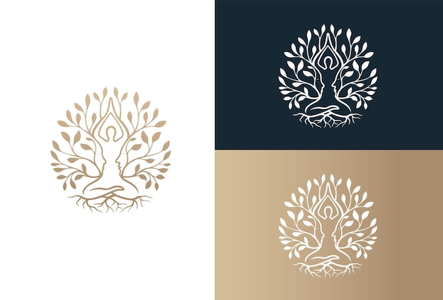 Meditatie Yoga Logo ontwerp