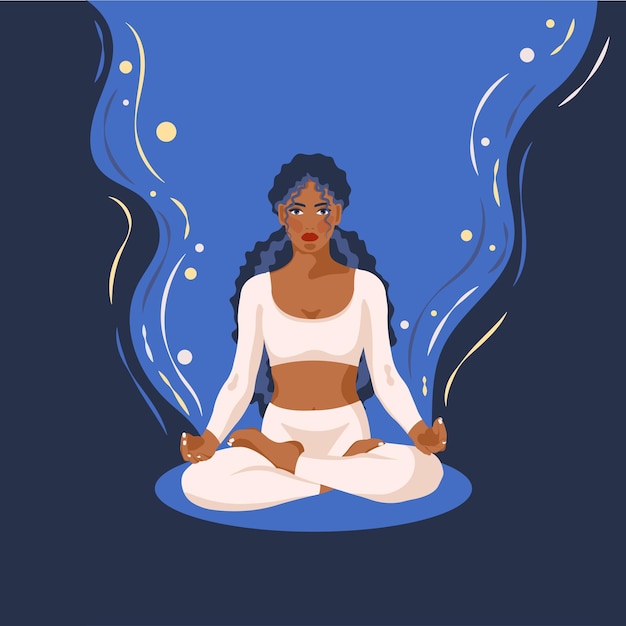 Meditatie yoga meisje