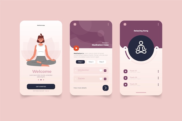 Vector meditation app