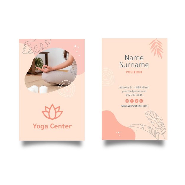 Meditation double-sided business card