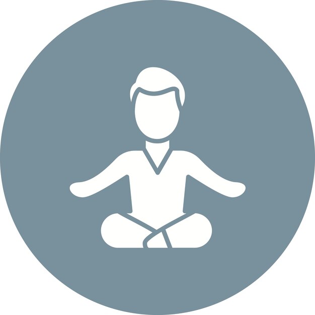 Meditation icon vector image Can be used for Mental Health