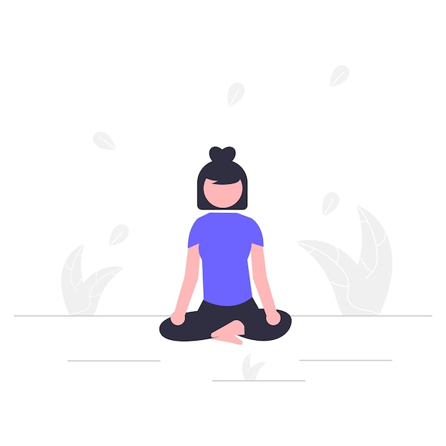 Vector meditation with the help of yoga