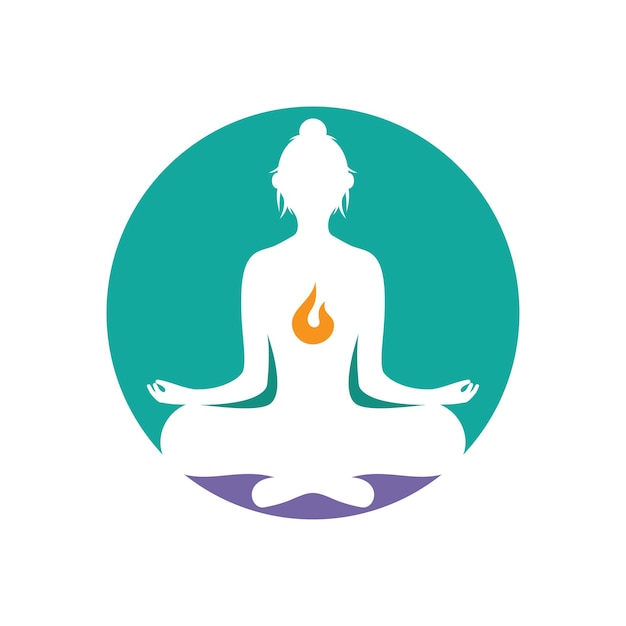 Meditation yoga logo