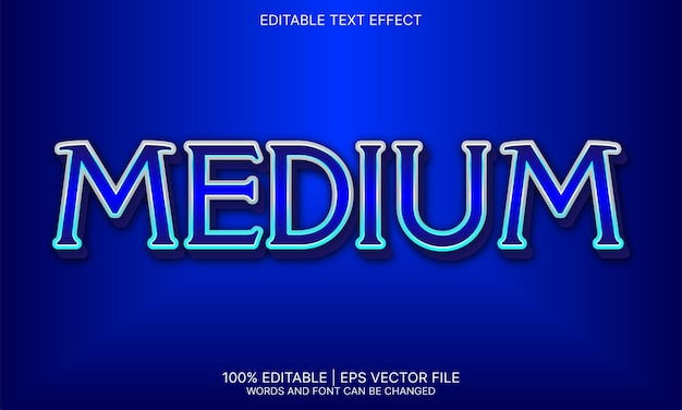 Medium text effect