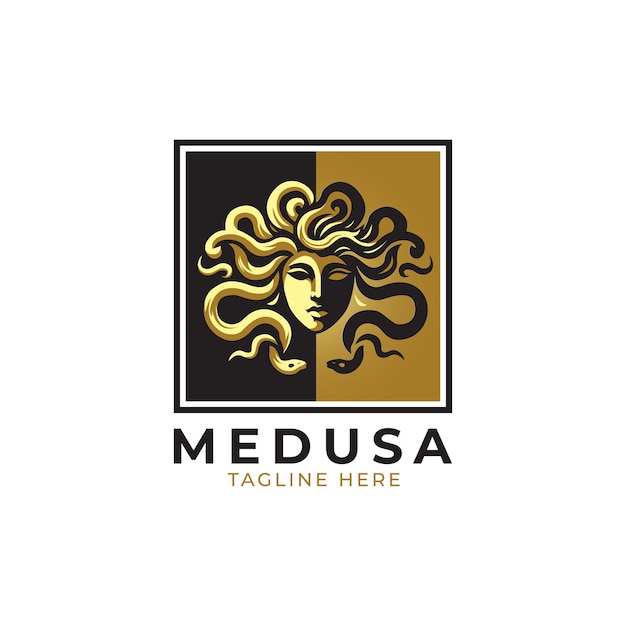 medusa logo design template