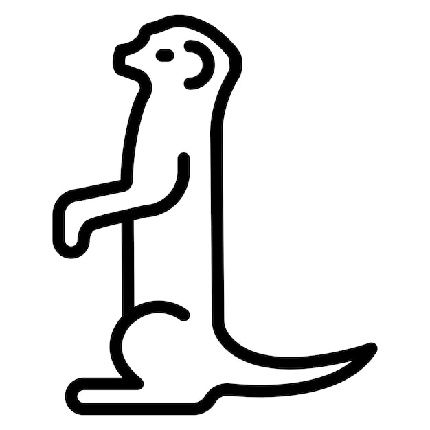 Meerkat icon vector image Can be used for Rainforest