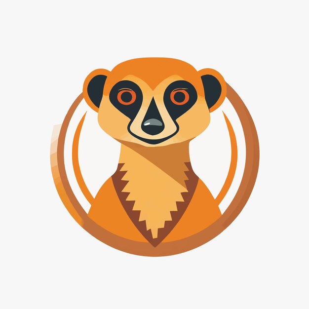 Meerkat-logo op een witte achtergrond