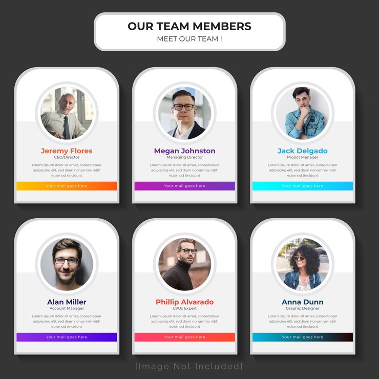 Meet our team web template