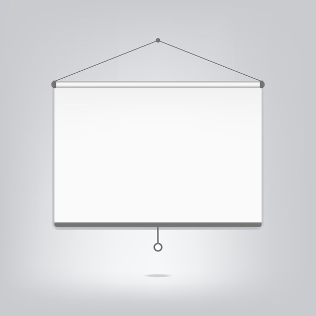 Meeting Projector Screen Blank White Board To Showcase Your Projects Presentation Display