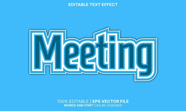 Meeting text effect