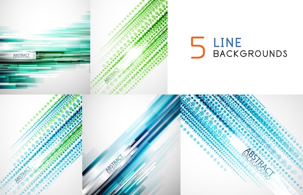 Vector mega collection of straight line backgrounds