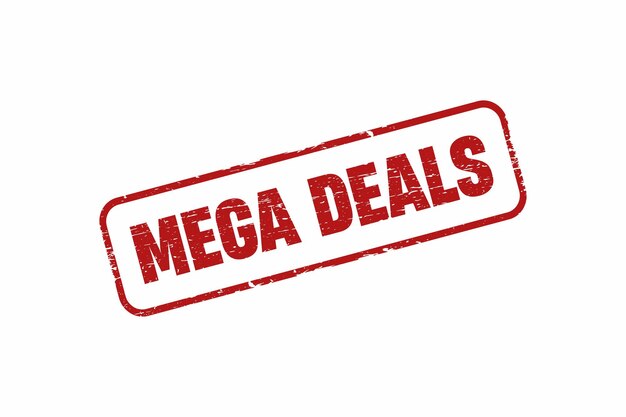 Квадратная гранж-штамп Mega Deals