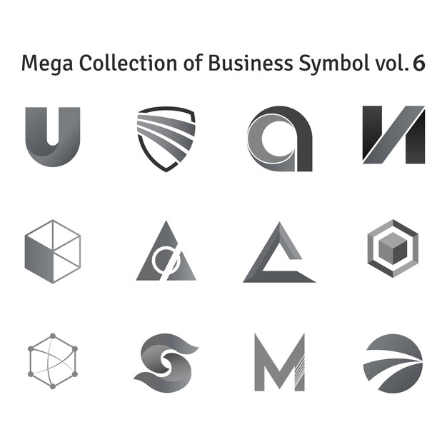 Mega collezione di logo design per il tuo simbolo aziendale