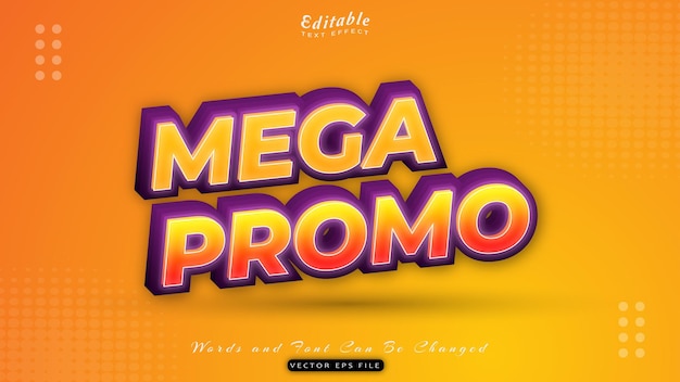 Mega promo teksteffect