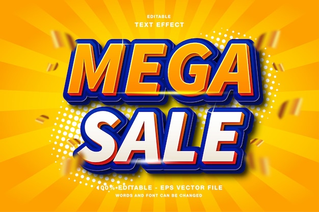 Mega sale 3d bewerkbaar teksteffect