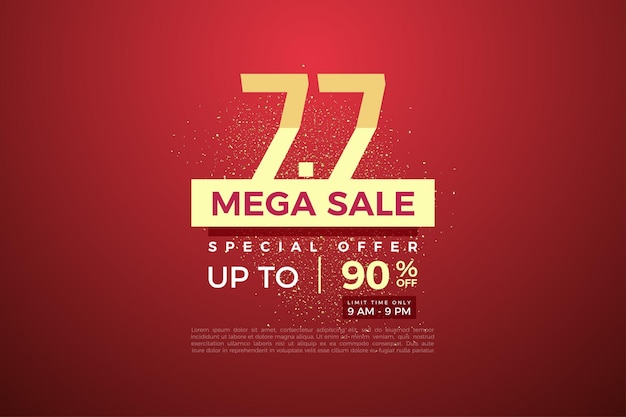 Vector mega sale at 7 7 sale with broken figure illustration