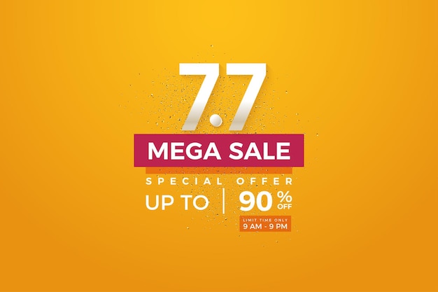 Mega sale at 7 7 sale with lots of discounts