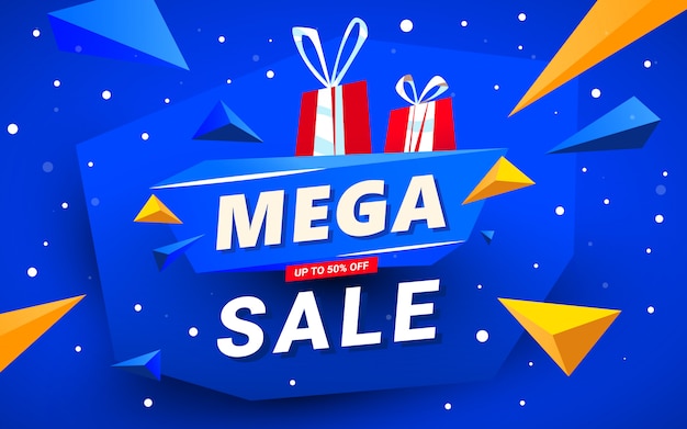 Шаблон баннера Mega Sale