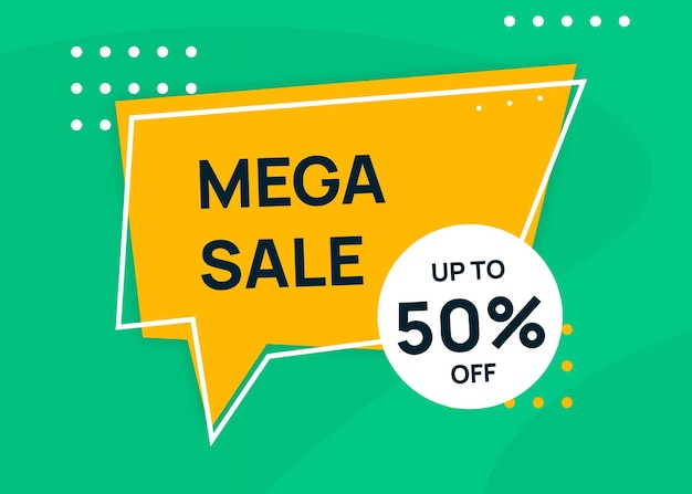 Mega sale banner