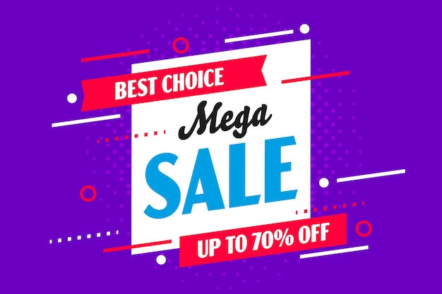 Mega sale best choice special offer poster