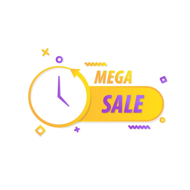 Mega Sale, Business advertising tag