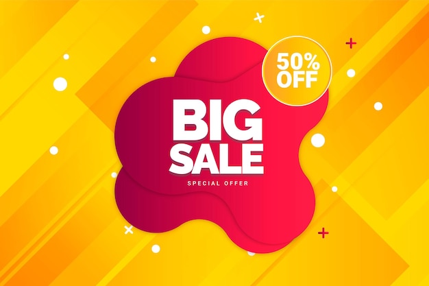 Mega sale discount banner promotion with the purple  background