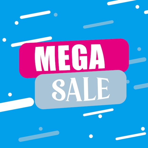 Mega sale discount icon vector illustration symbol