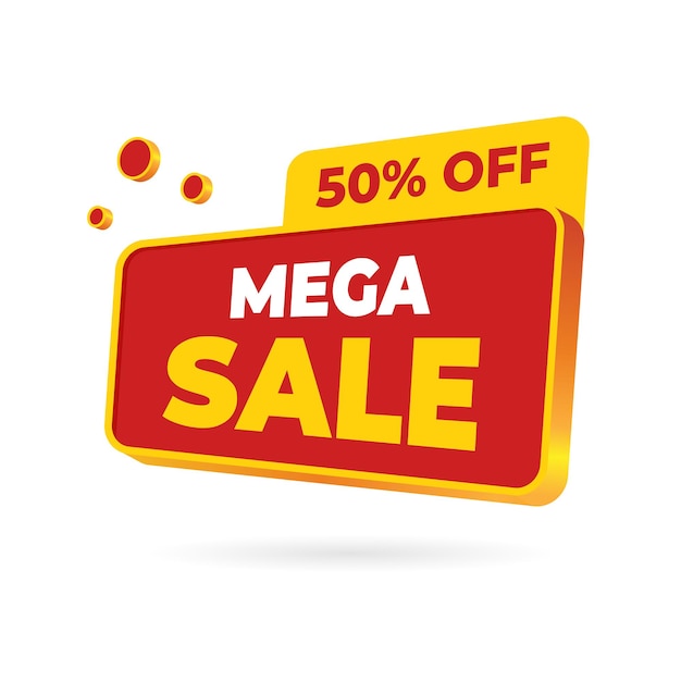 Mega sale elegant promotion banner