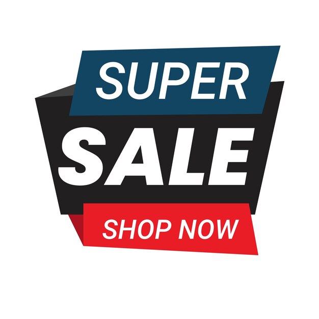 Mega sale kortingsbanner