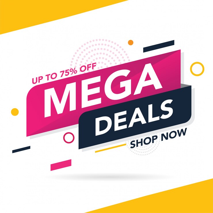 Mega Sale promotion banner template