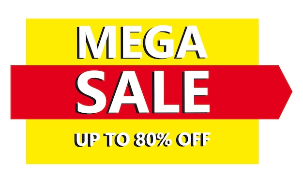 Mega sale Sale banner Big discount