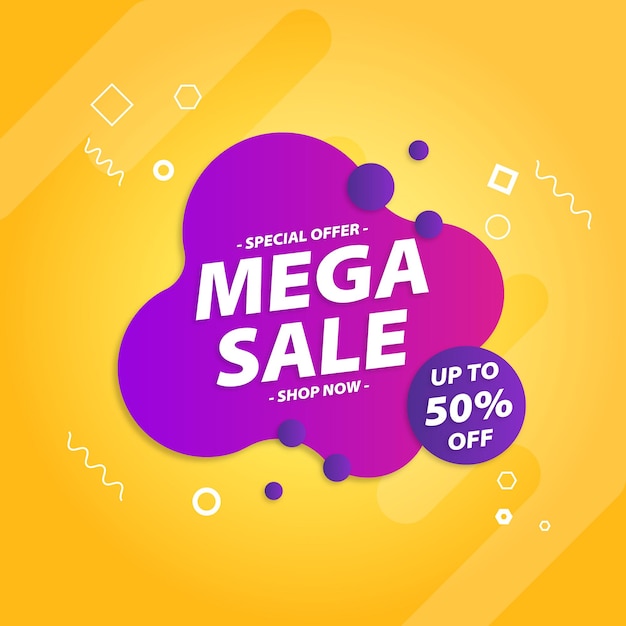 Mega sale special offer tag