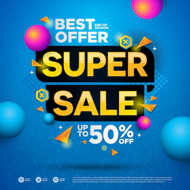 Mega Sale Speciale aanbieding Vierkant ontwerp