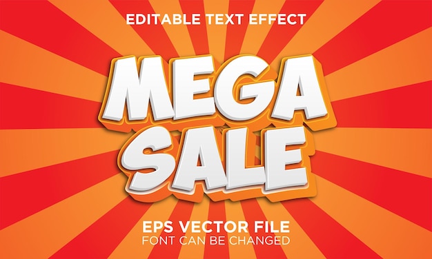 Mega Sale Text Effect