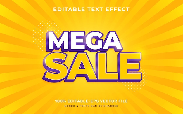 Mega sale Text effect