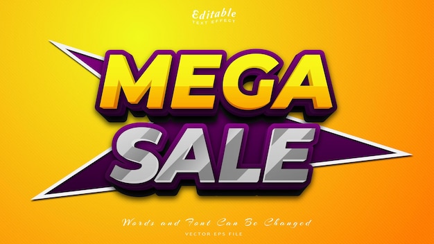 MEGA SALE TEXT EFFECT