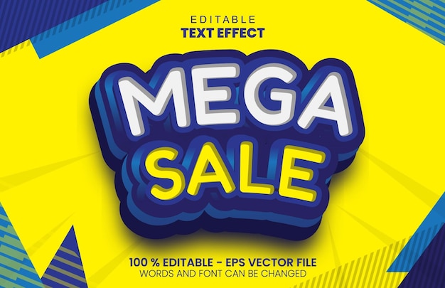 Текстовый эффект Mega Sale