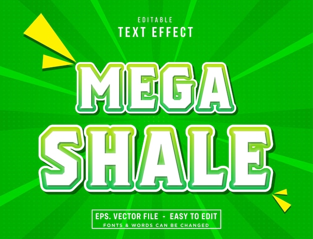 Mega sale text effect